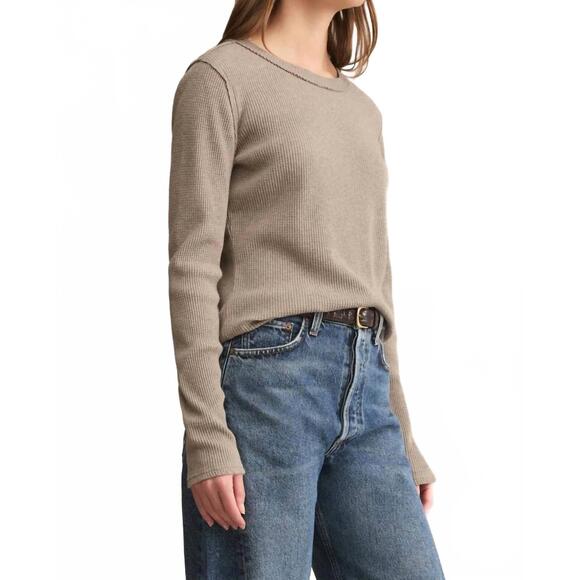 NEW Z SUPPLY arlet mini thermal top in smoked heather - Picture 3 of 4